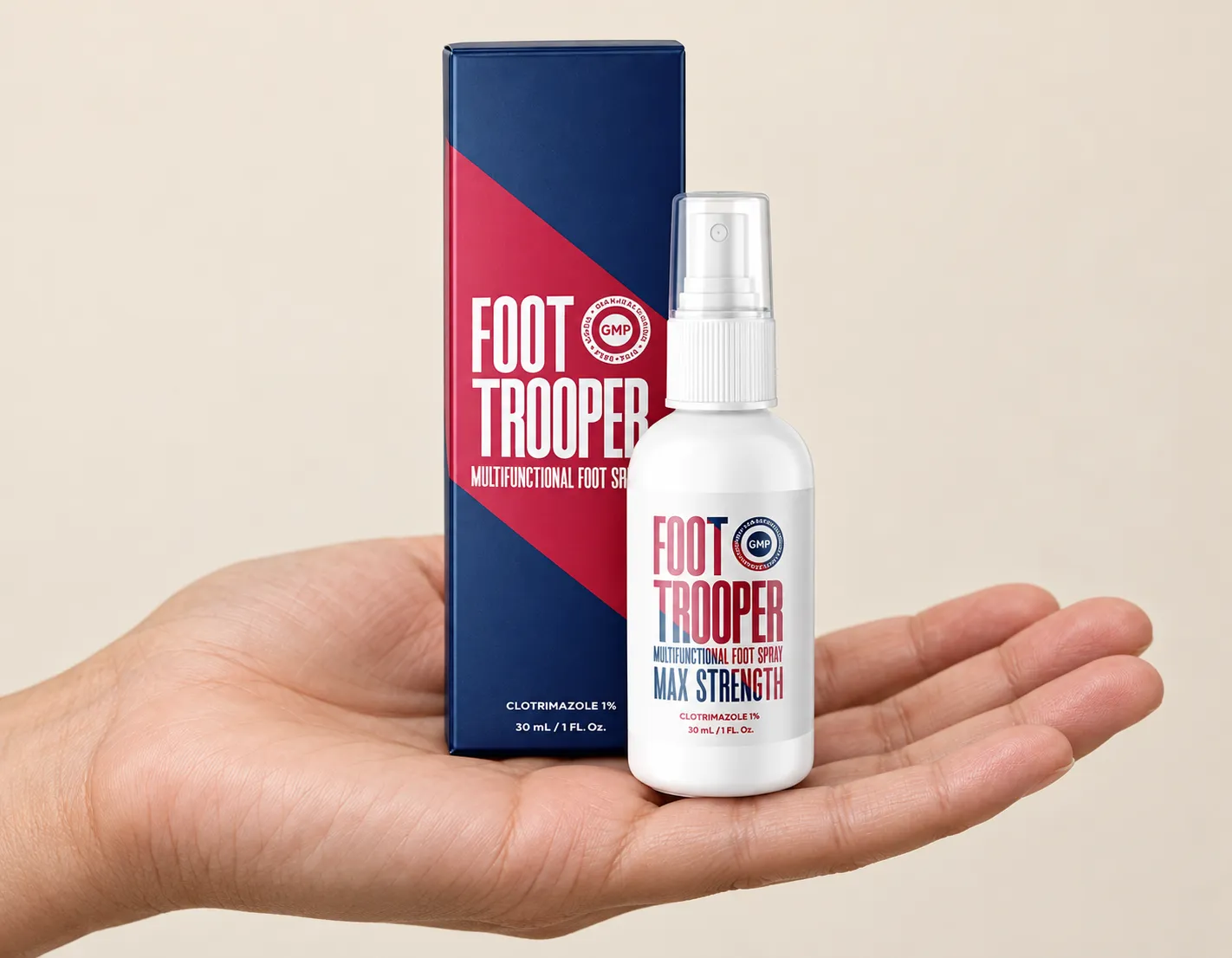 Foot Trooper-fungus remedy — le produit en main