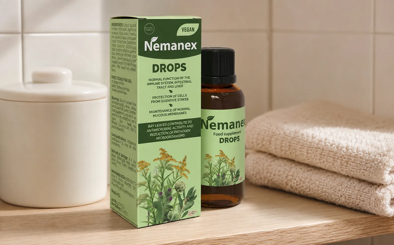 Nemanex Cystitis — le produit au quotidien