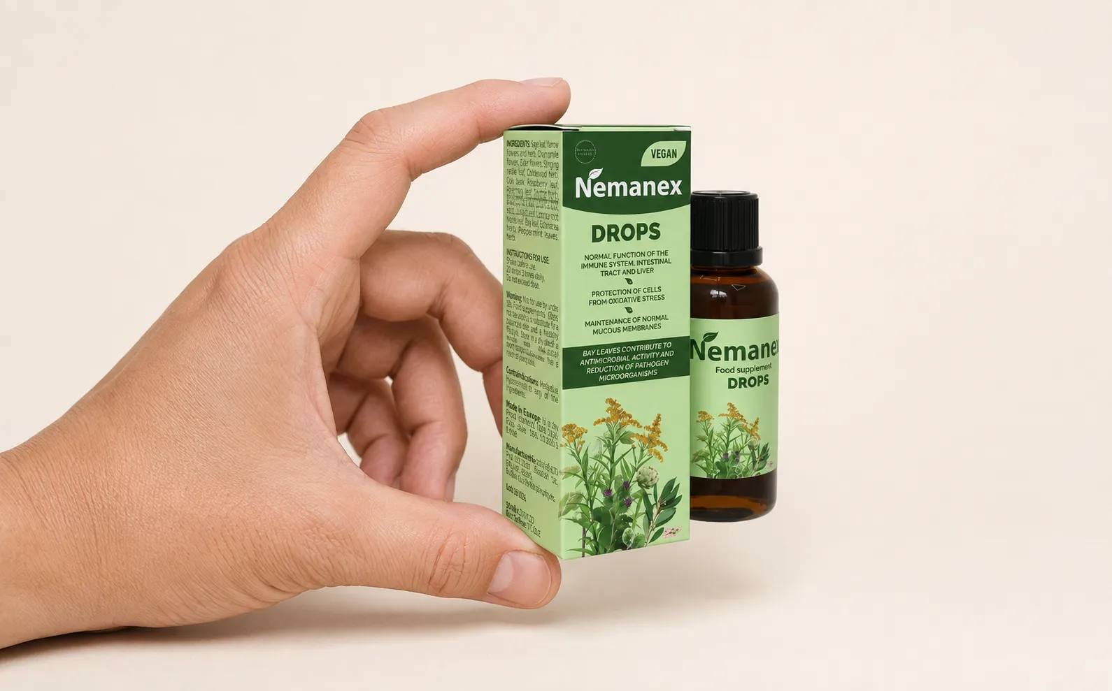 Nemanex Cystitis — le produit en main