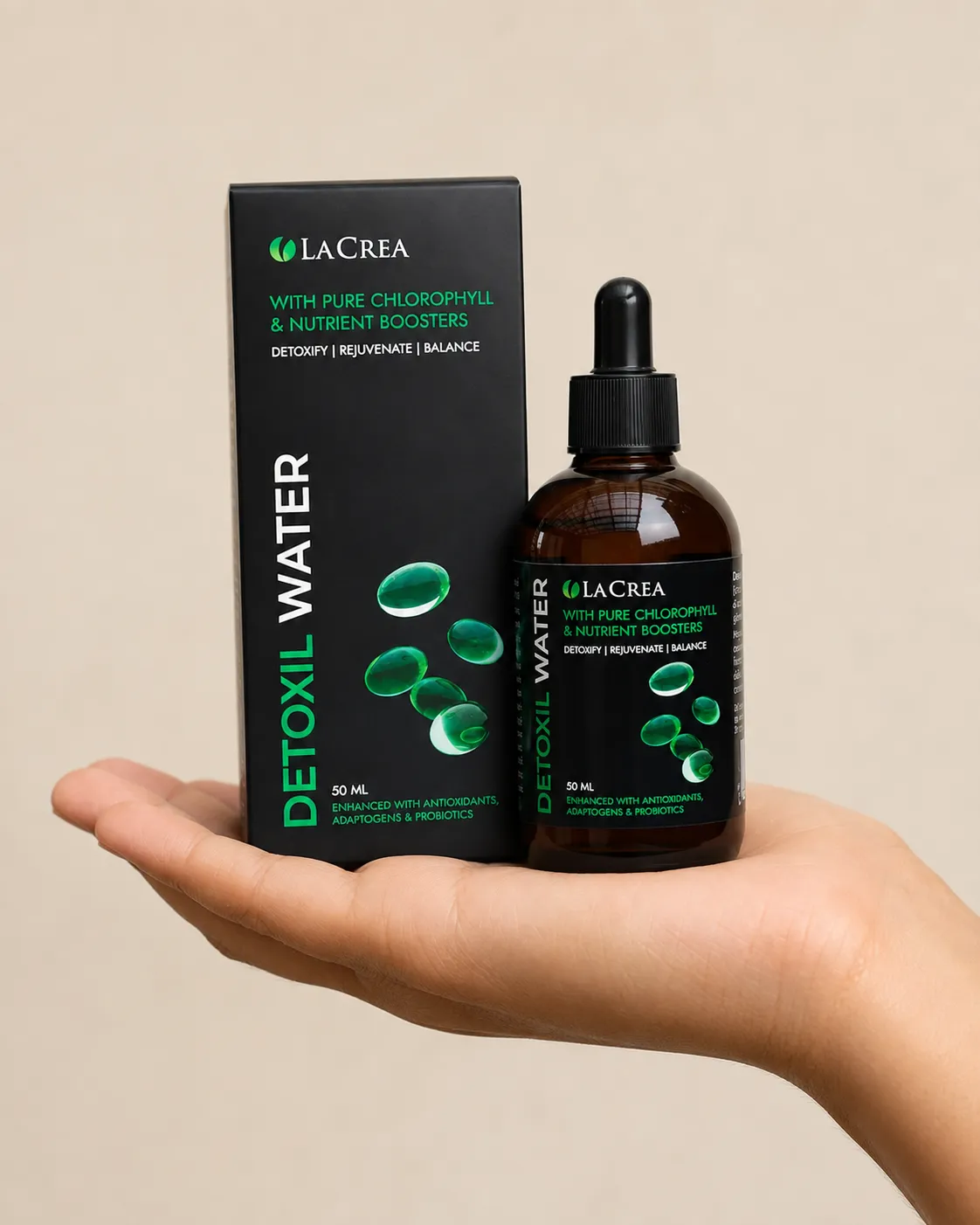 Detoxil Water gastro — le produit en main